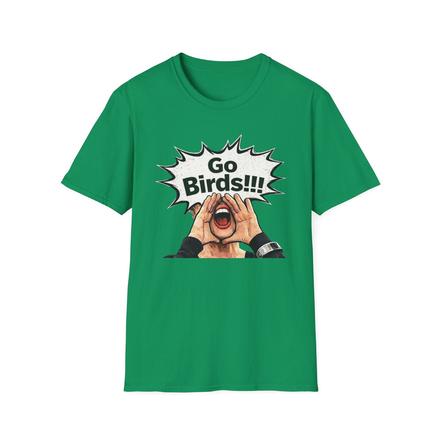 Go Bird Shouting Fan T-Shirt