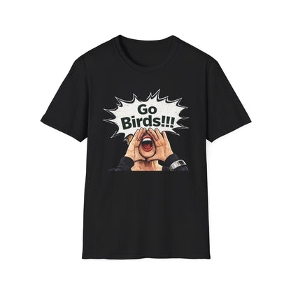 Go Bird Shouting Fan T-Shirt